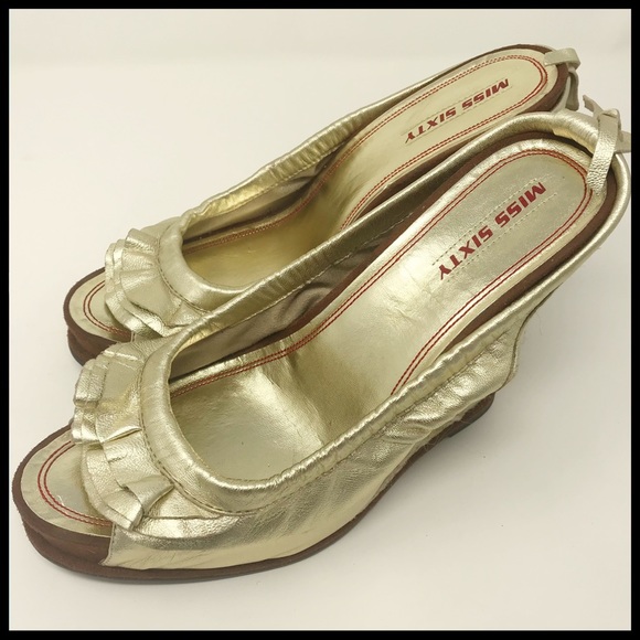 Miss Sixty Ruffle Wedge - Picture 1 of 11